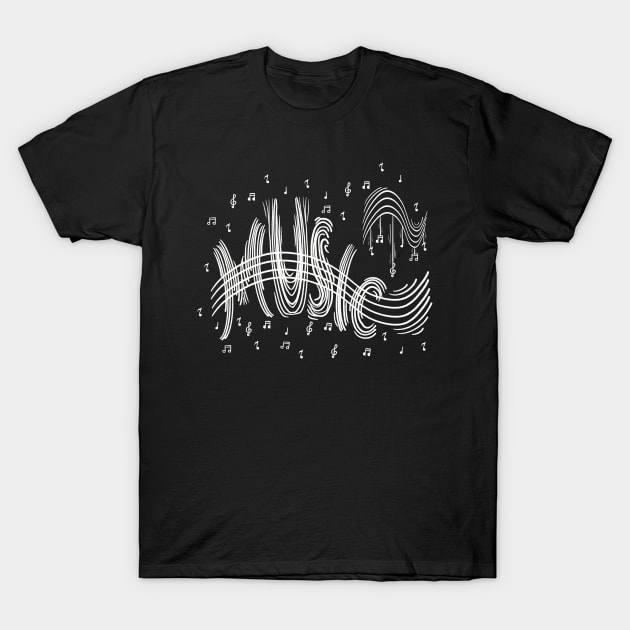 Music notes best design T-Shirt by Xatutik-Art